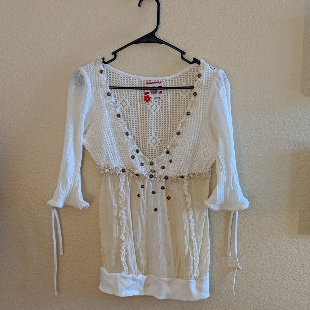 Free People boho shirt